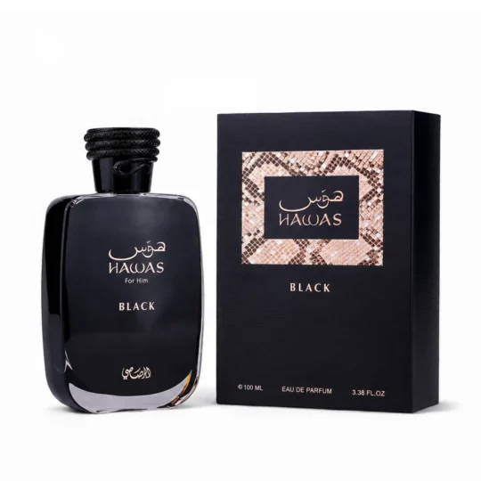 Perfume Hawas Black de Rasasi para hombre 100 ml