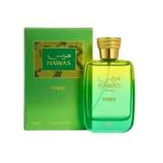 Caja del perfume Hawas Verde de Rasasi para hombre 100 ml