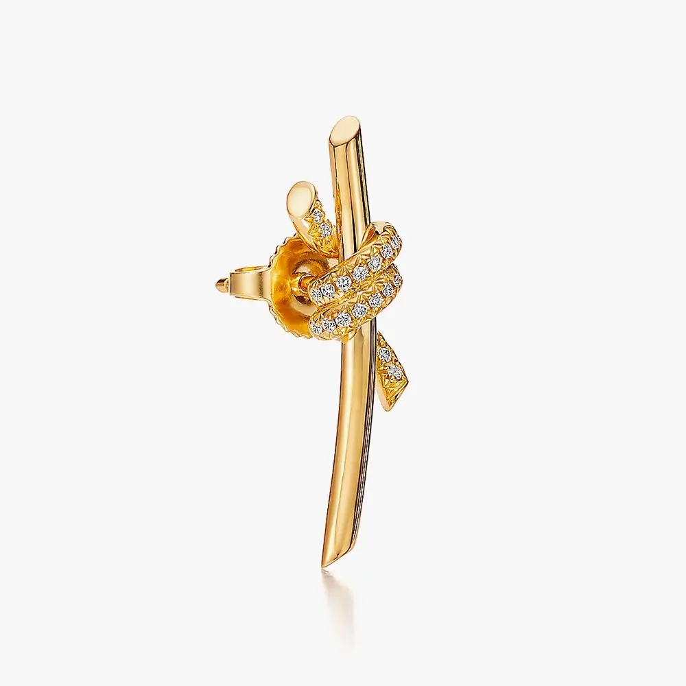 Earrings in Gold with Diamonds - Image 3