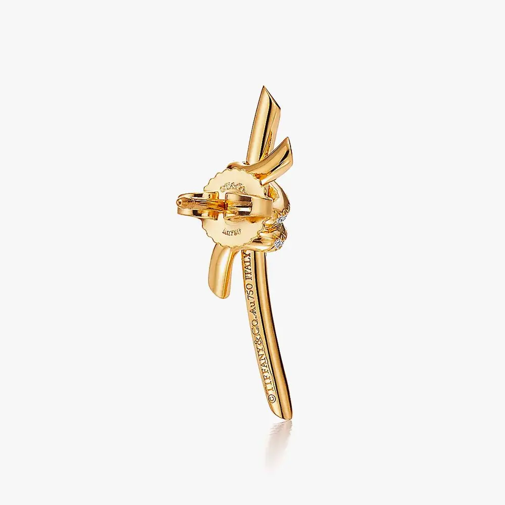 Earrings in Gold with Diamonds - Image 4
